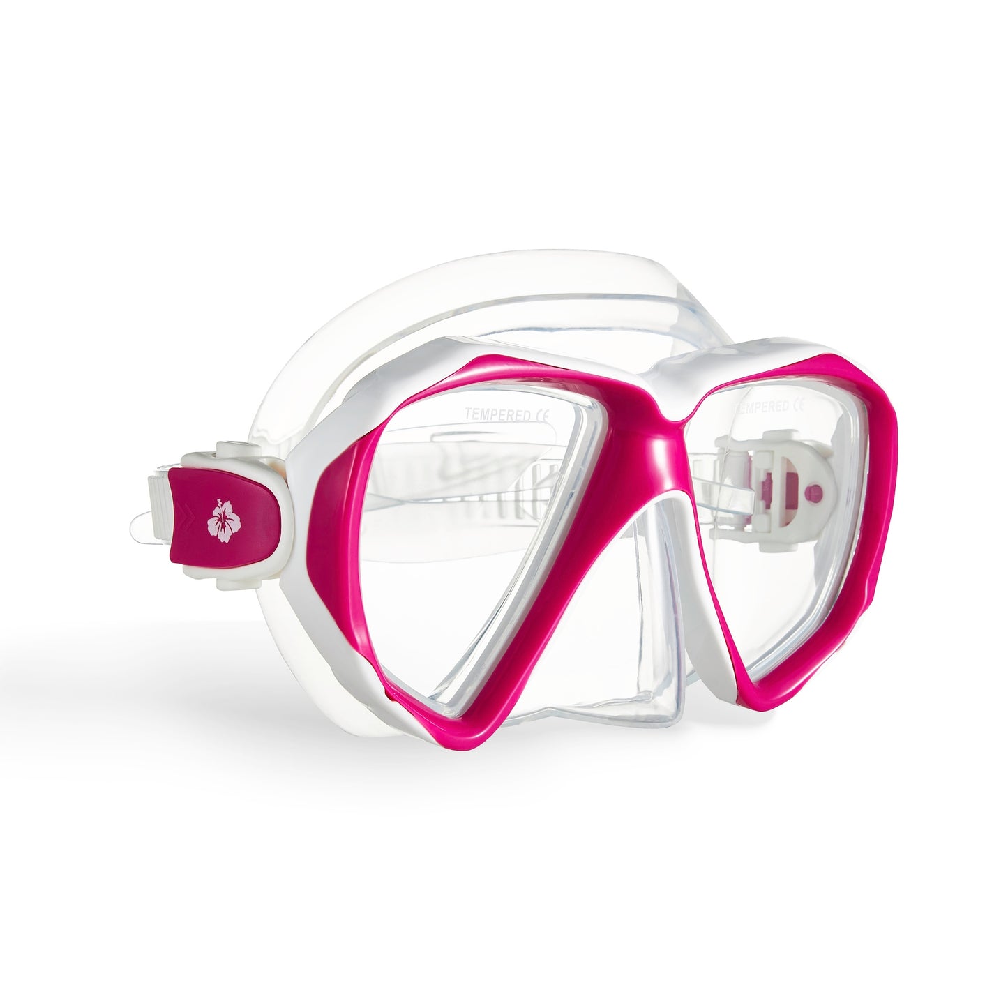Hawaii Divers Orca Jr Snorkel Set with Fins – White/Pink