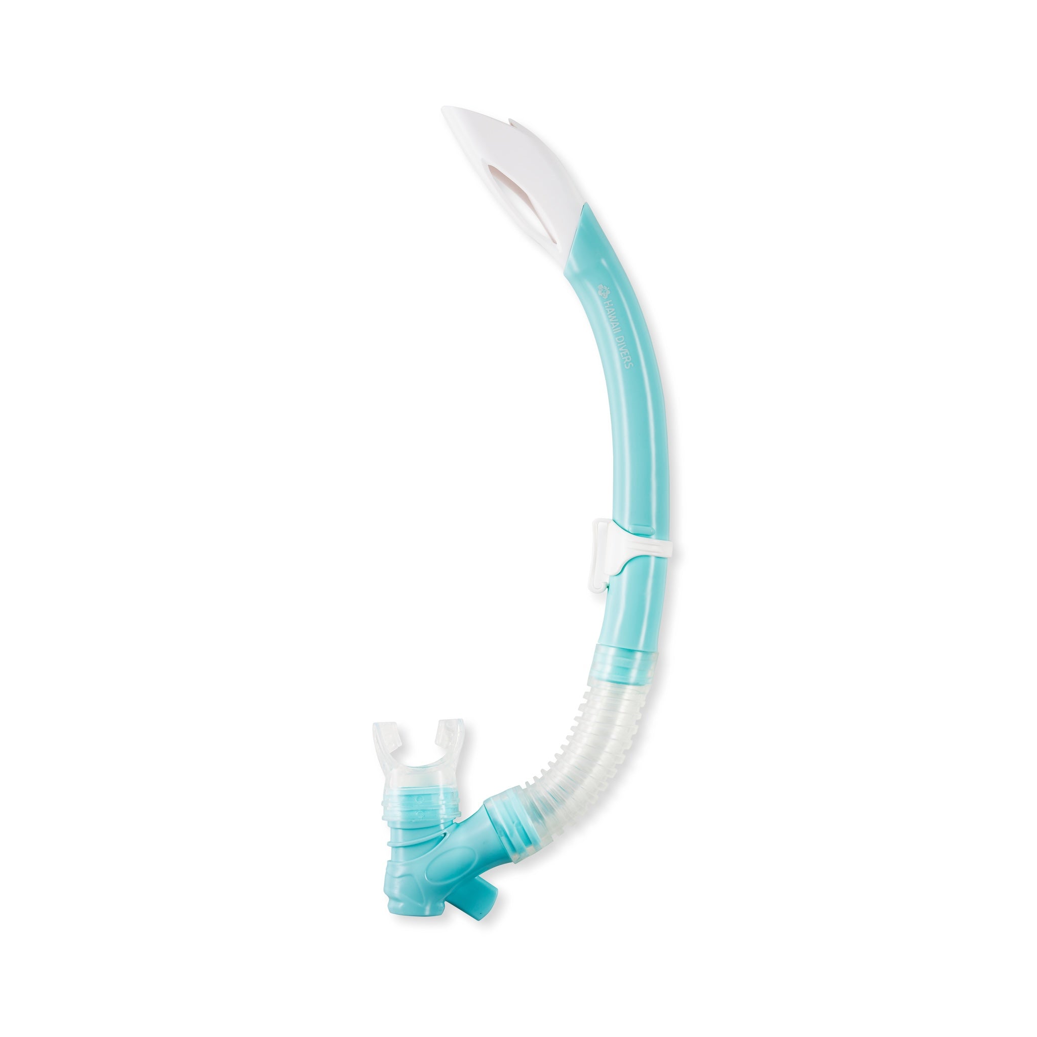 Hawaii Divers Orca Jr Snorkel Set with Fins – White/Sky