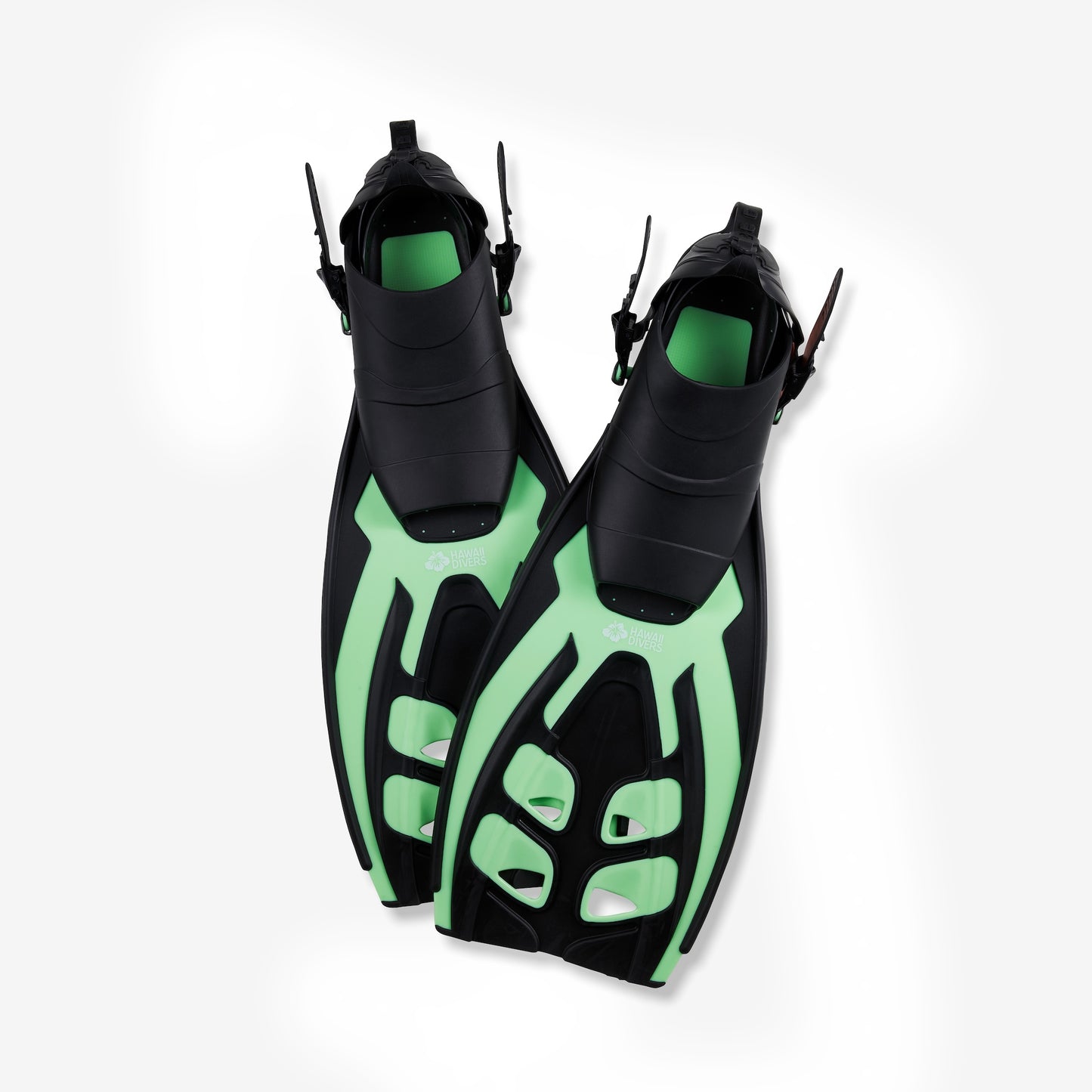 Hawaii Divers Deep Sea Adult Snorkel Set – Green/Black - Size S/M