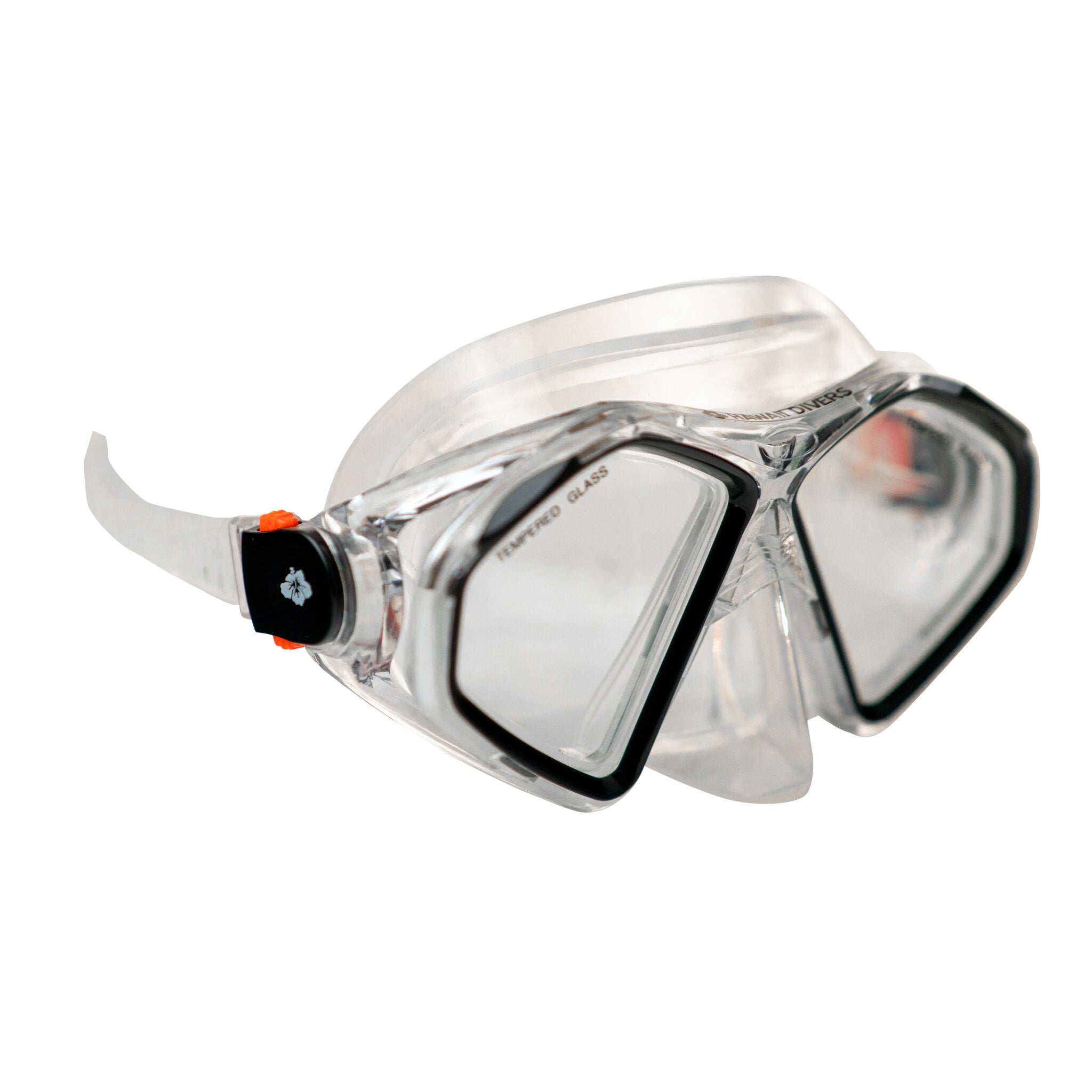 Hawaii Divers Laguna Adult Snorkel Mask - Clear/Black