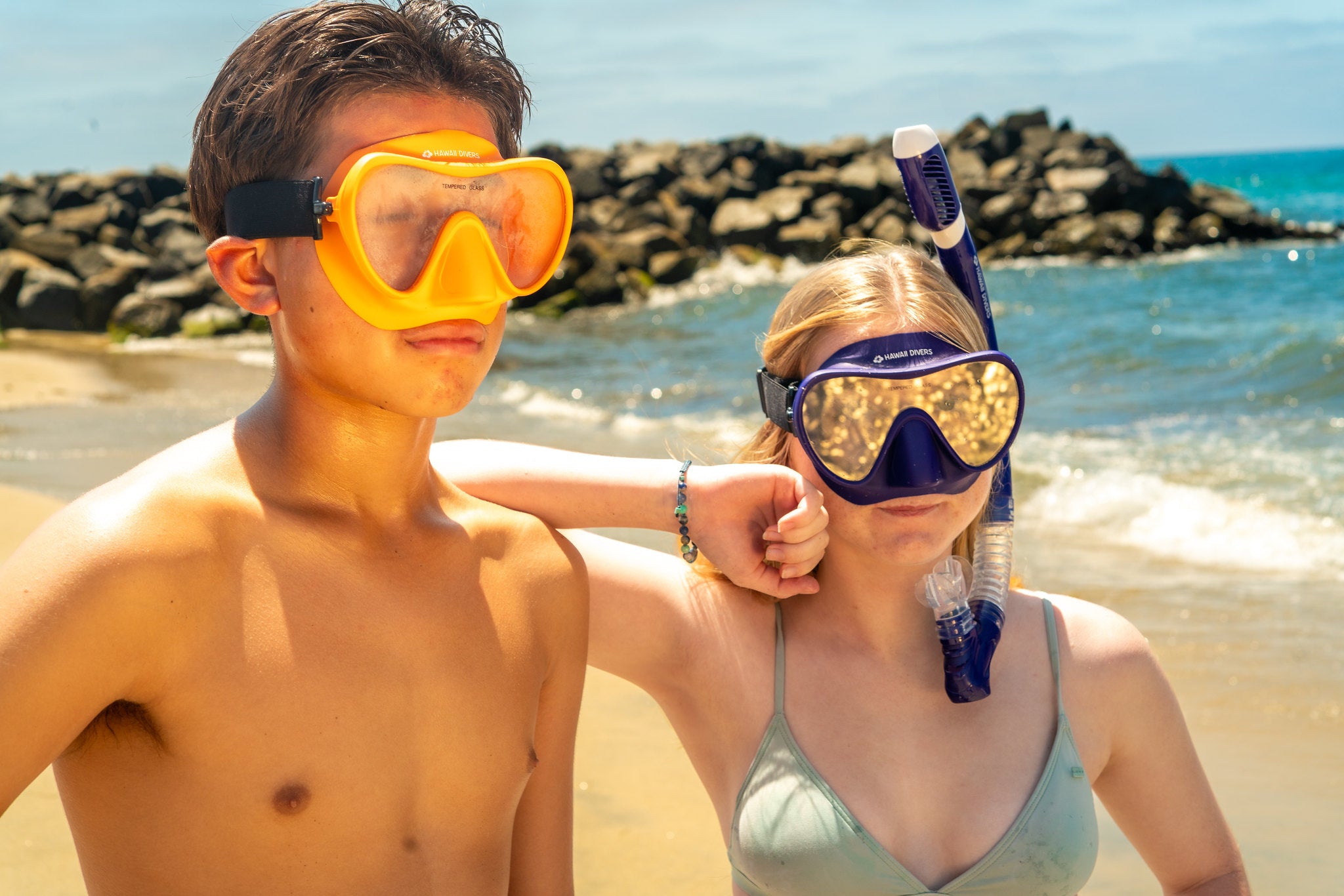 Hawaii Divers Deep Sea Adult Snorkel Mask – Orange