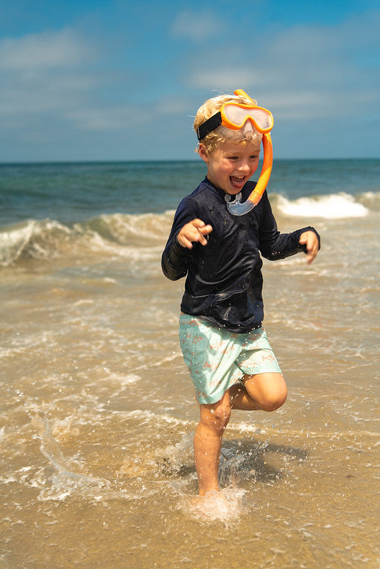 Hawaii Divers Guppy Kids Snorkel Combo – Pink/Bright Yellow