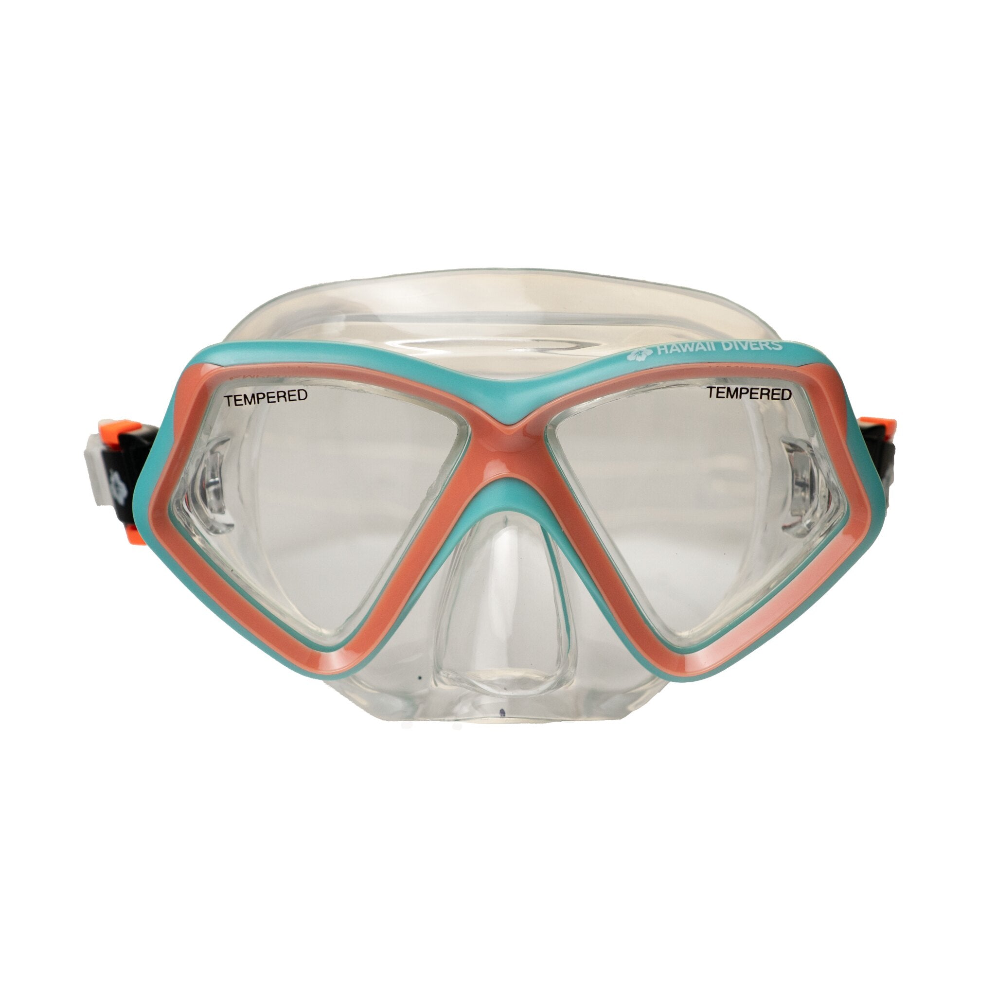 Hawaii Divers Jelly Fish Snorkel Mask - Turquoise/Orange(ages 4+)