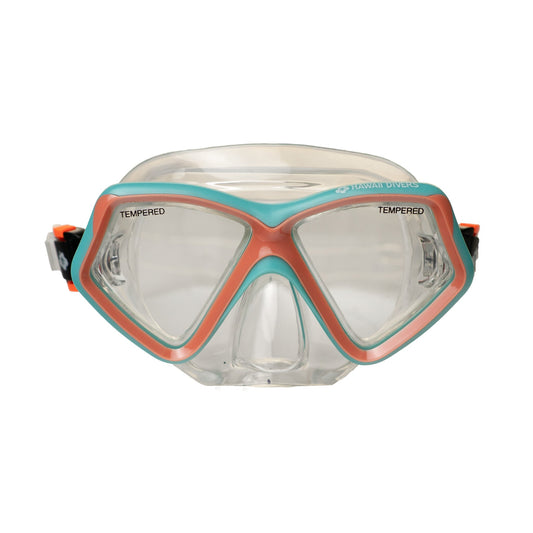 Hawaii Divers Jelly Fish Snorkel Mask - Turquoise/Orange(ages 4+)
