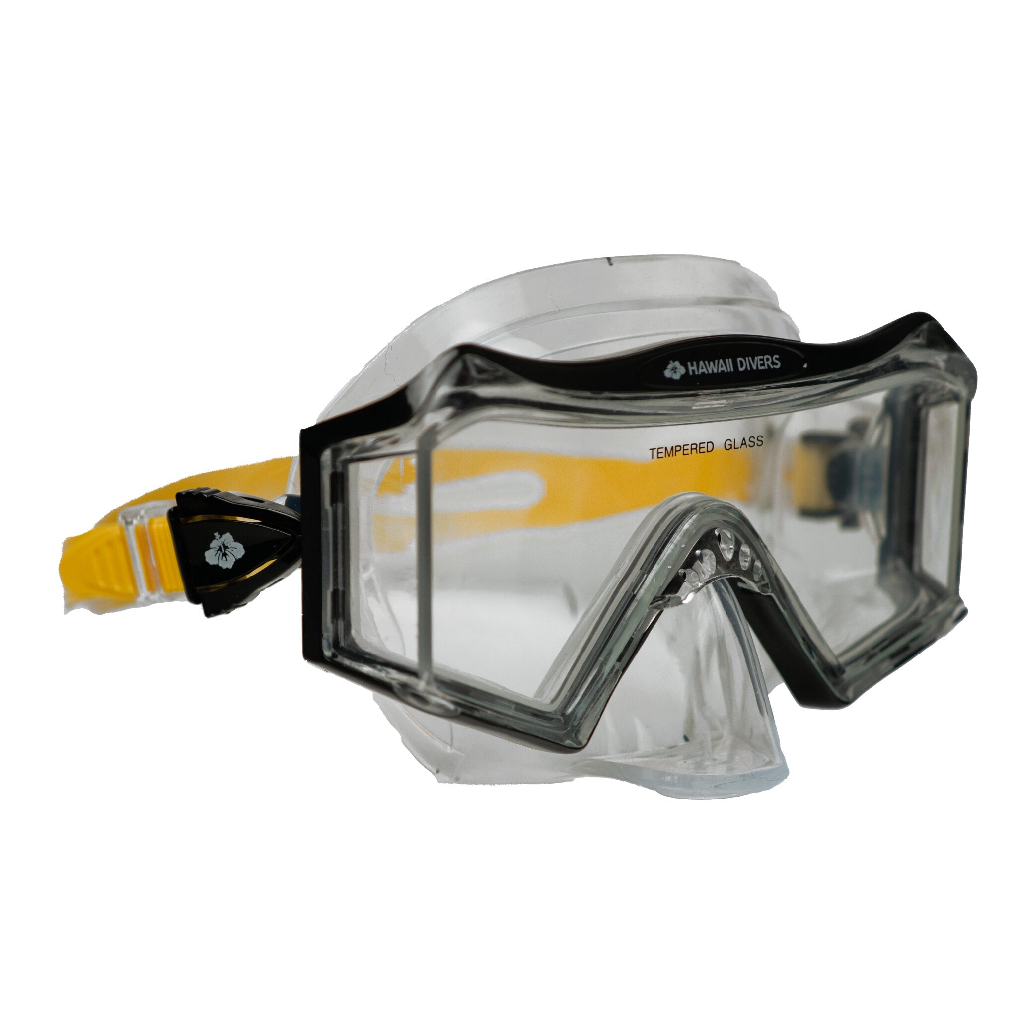 Hawaii Divers Tri View Adult Snorkel Mask - Teal/Black