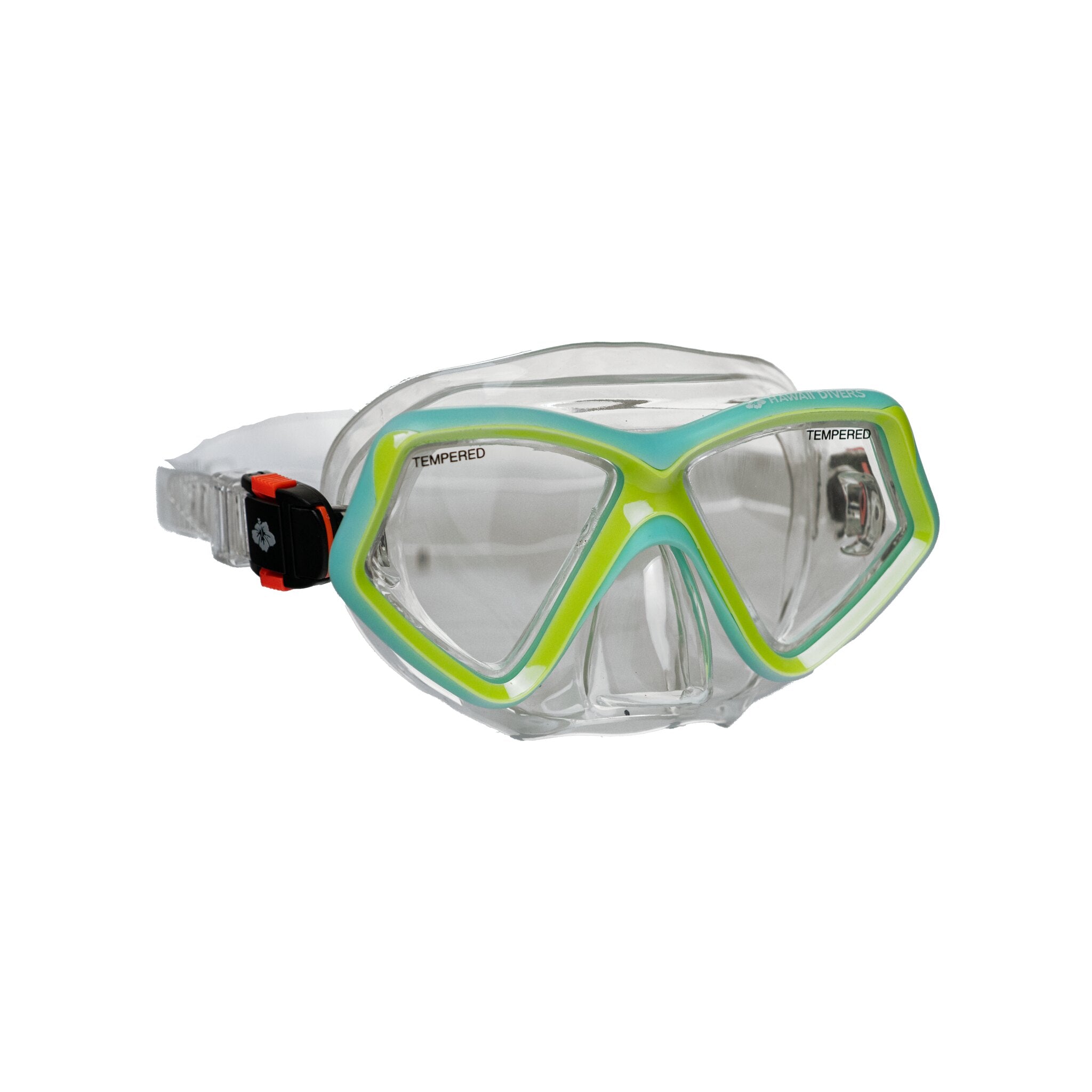 Hawaii Divers Kids Jelly Fish Snorkel Mask - Teal/Yellow (ages 4+)