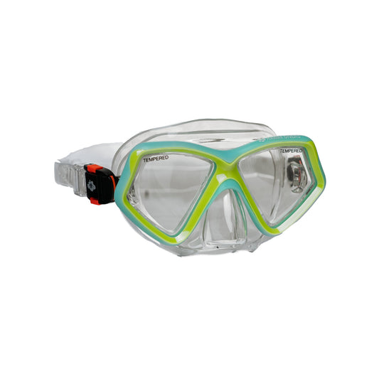 Hawaii Divers Kids Jelly Fish Snorkel Mask - Teal/Yellow (ages 4+)