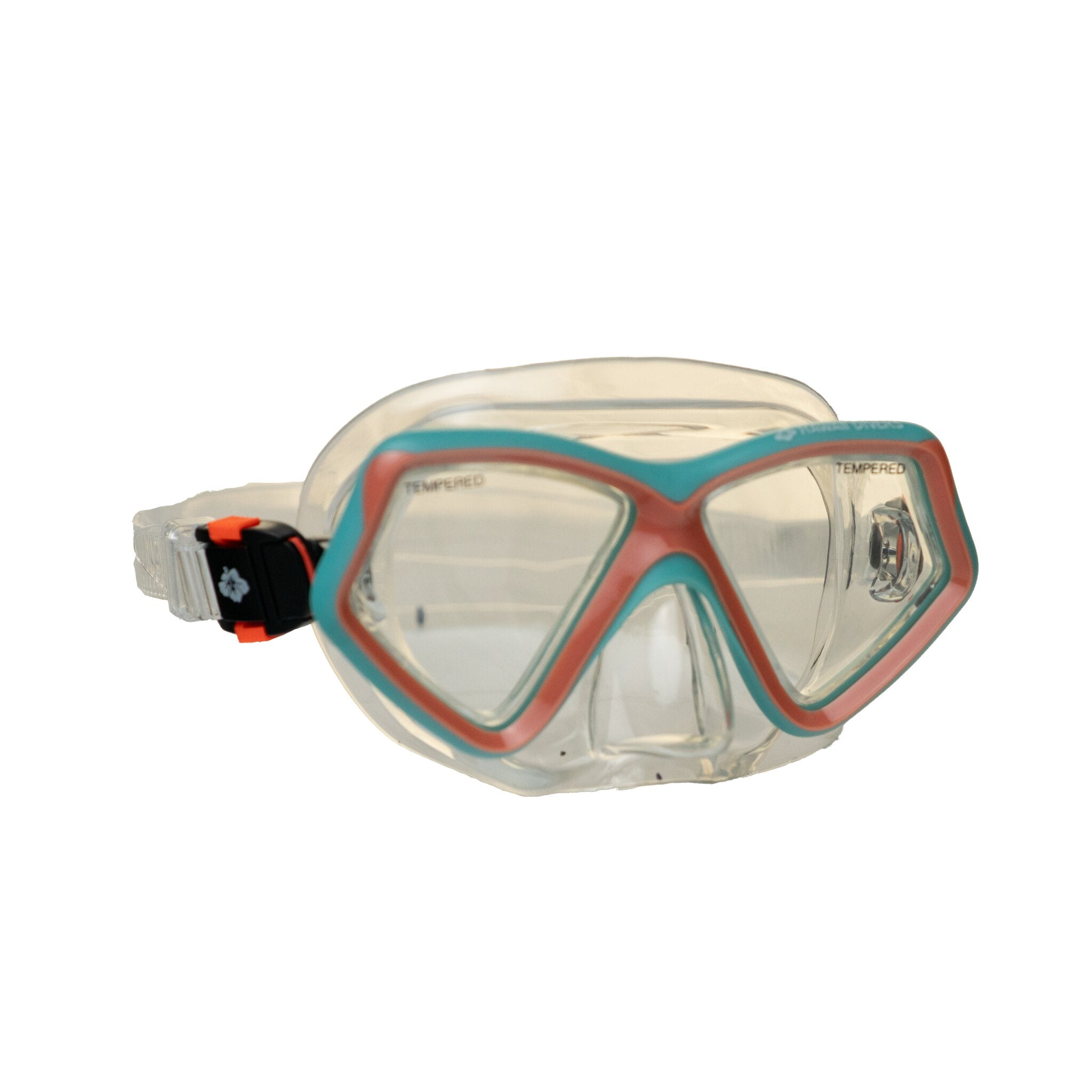 Hawaii Divers Jelly Fish Snorkel Mask - Turquoise/Orange(ages 4+)