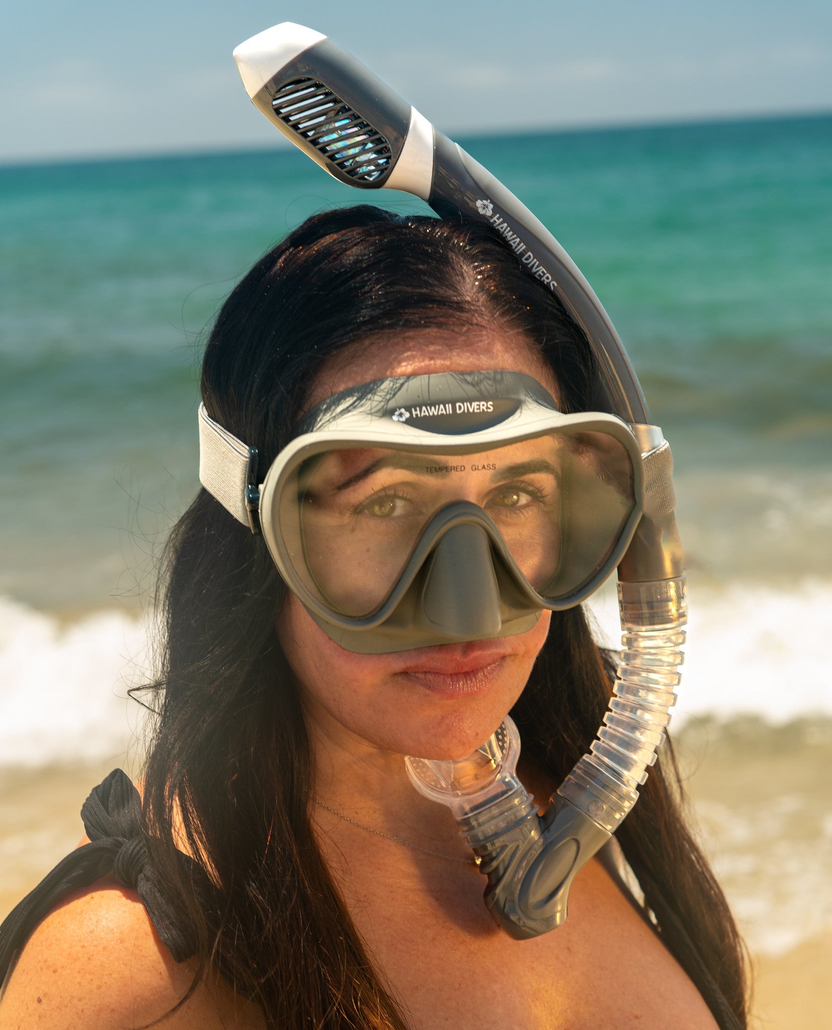 Hawaii Divers Deep Sea Adult Snorkel Mask – Grey