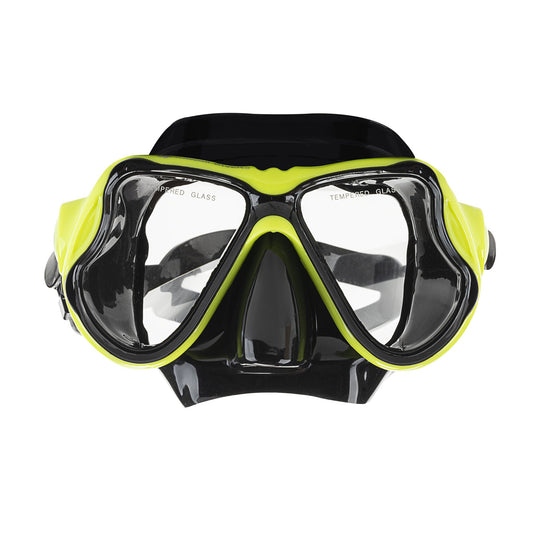 Hawaii Divers Manta Ray Adult Snorkel Mask – Bright Yellow/ Black