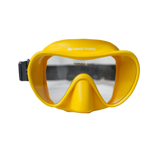 Hawaii Divers Deep Sea Adult Snorkel Mask – Yellow/Black
