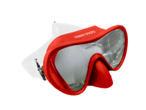 Hawaii Divers Deep Sea Adult Snorkel Set – Red - L/XL