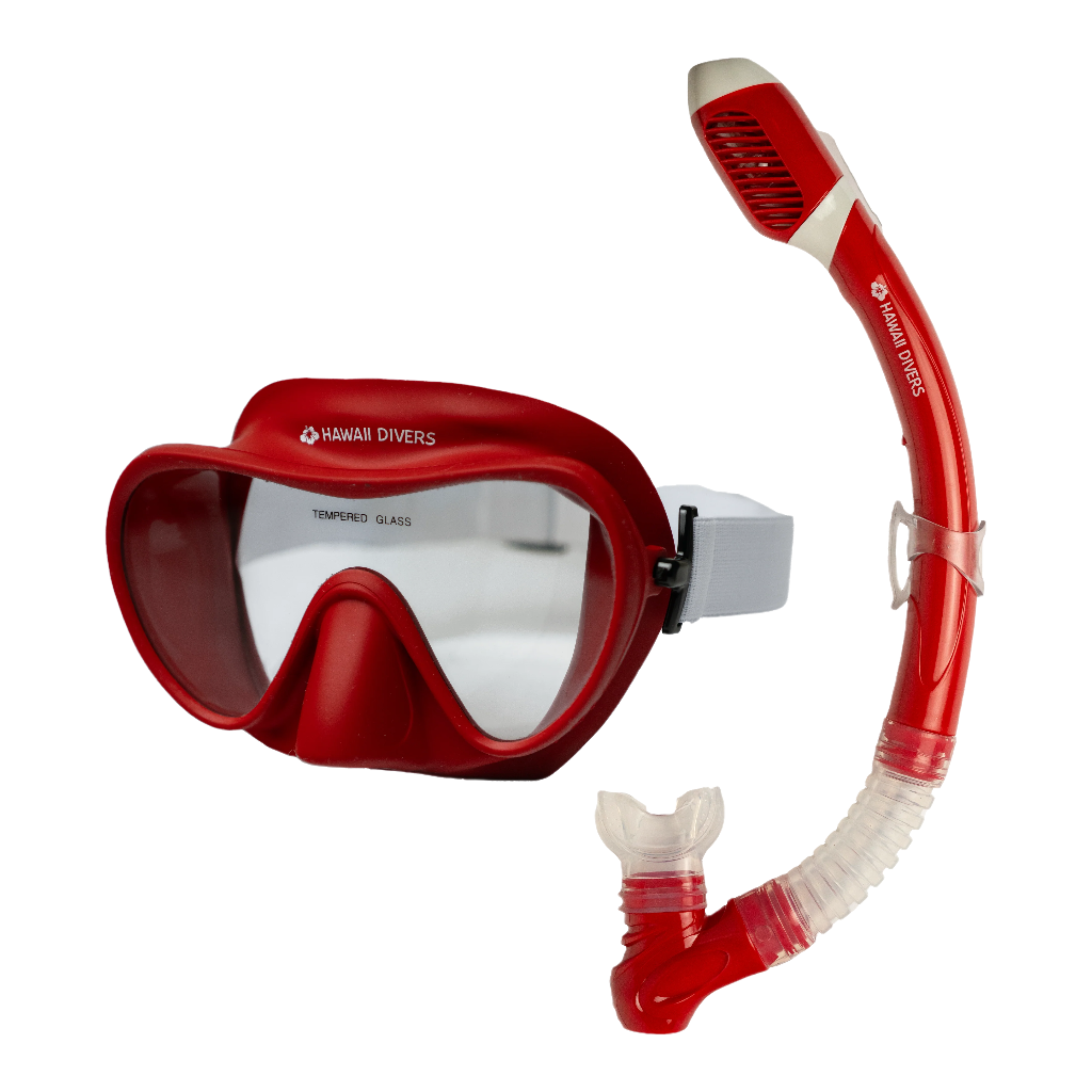 Hawaii Divers Deep Sea Adult Snorkel Combo – Red