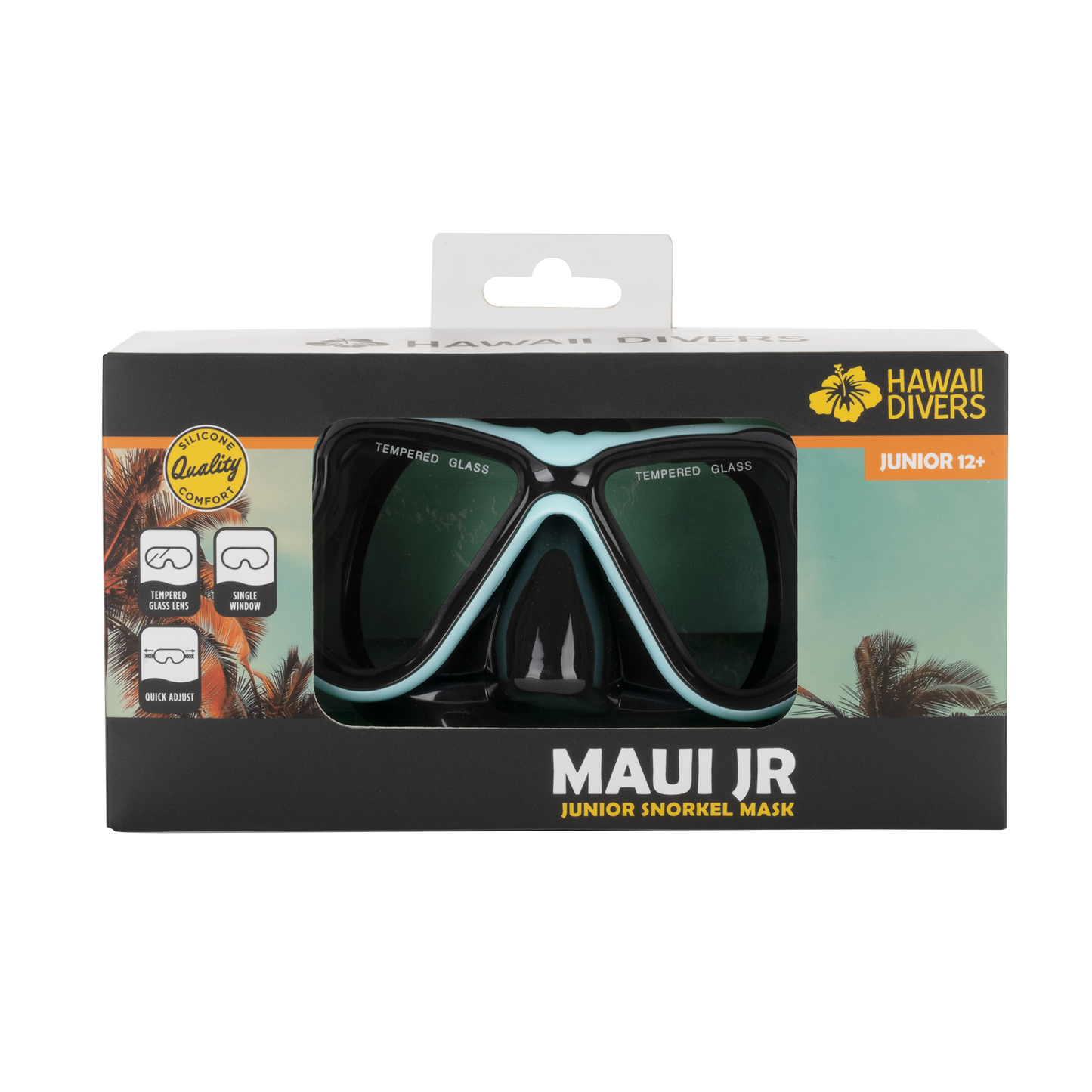 Hawaii Divers Beluga Jr Snorkel Mask – Yellow (Ages 8+)