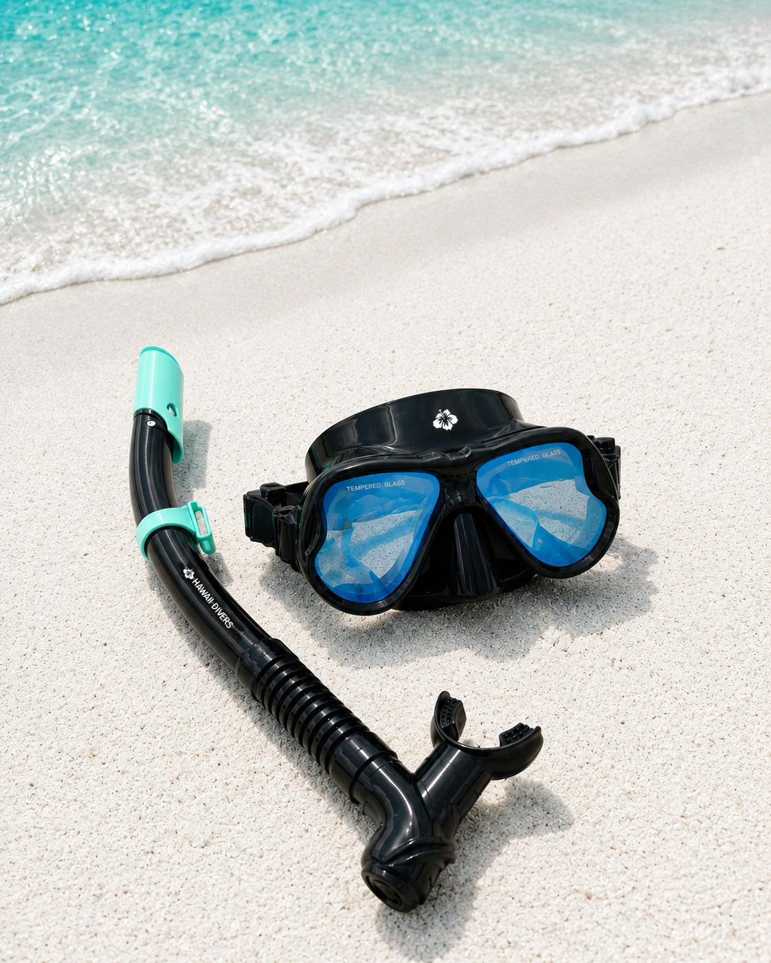 Hawaii Divers Kai Adult Snorkel Combo - Blue