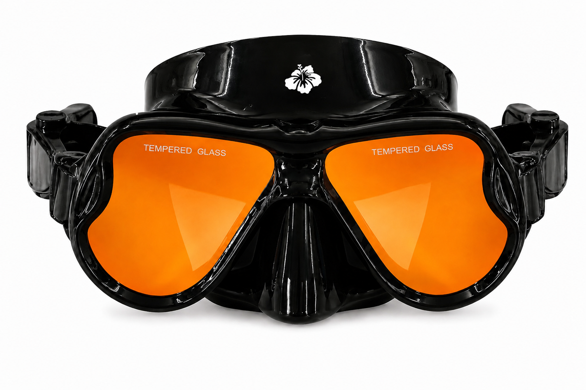 Hawaii Divers Kai Adult Snorkel Combo - Orange