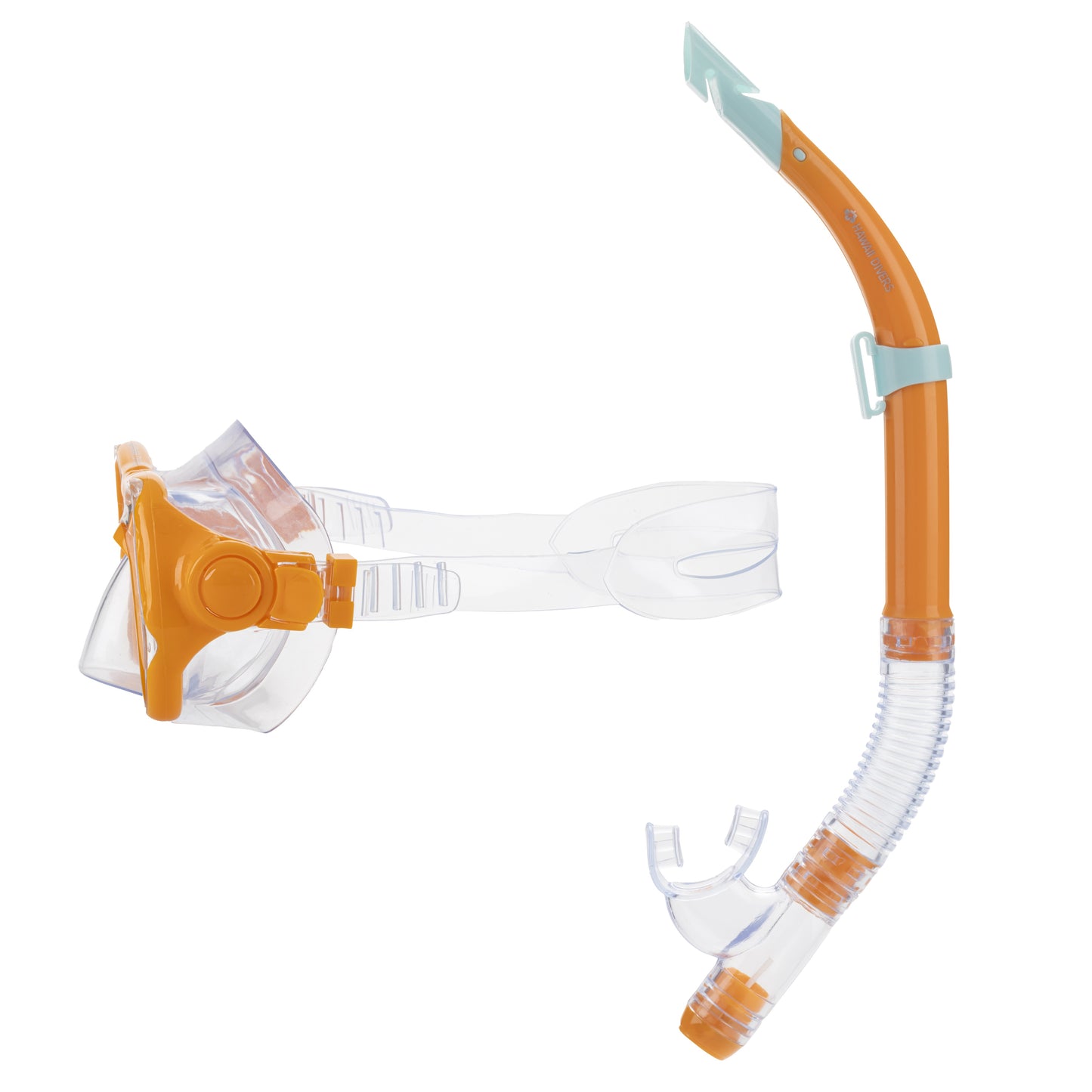 Hawaii Divers Manta Ray Adult Snorkel Combo – Orange