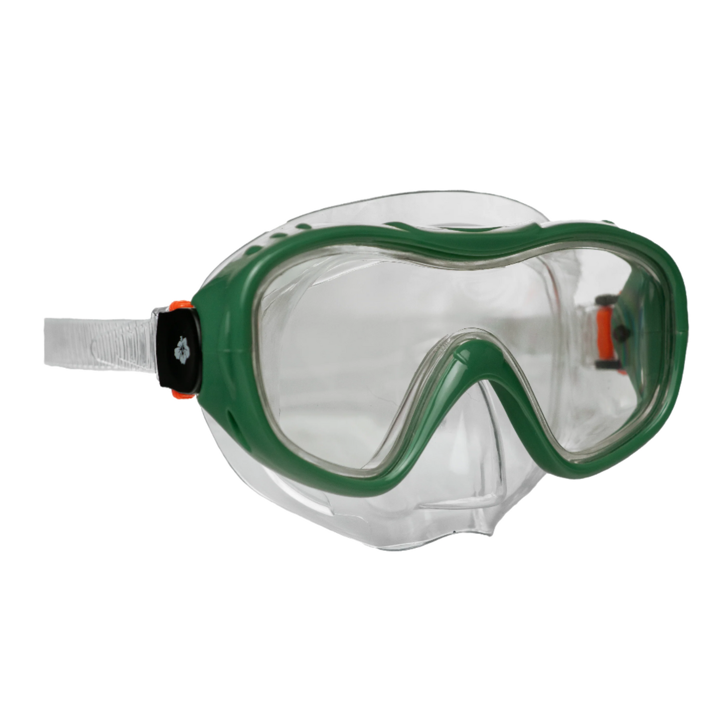 Hawaii Divers Tulum Jr. Snorkel Mask – Dark Green(Ages 4+)