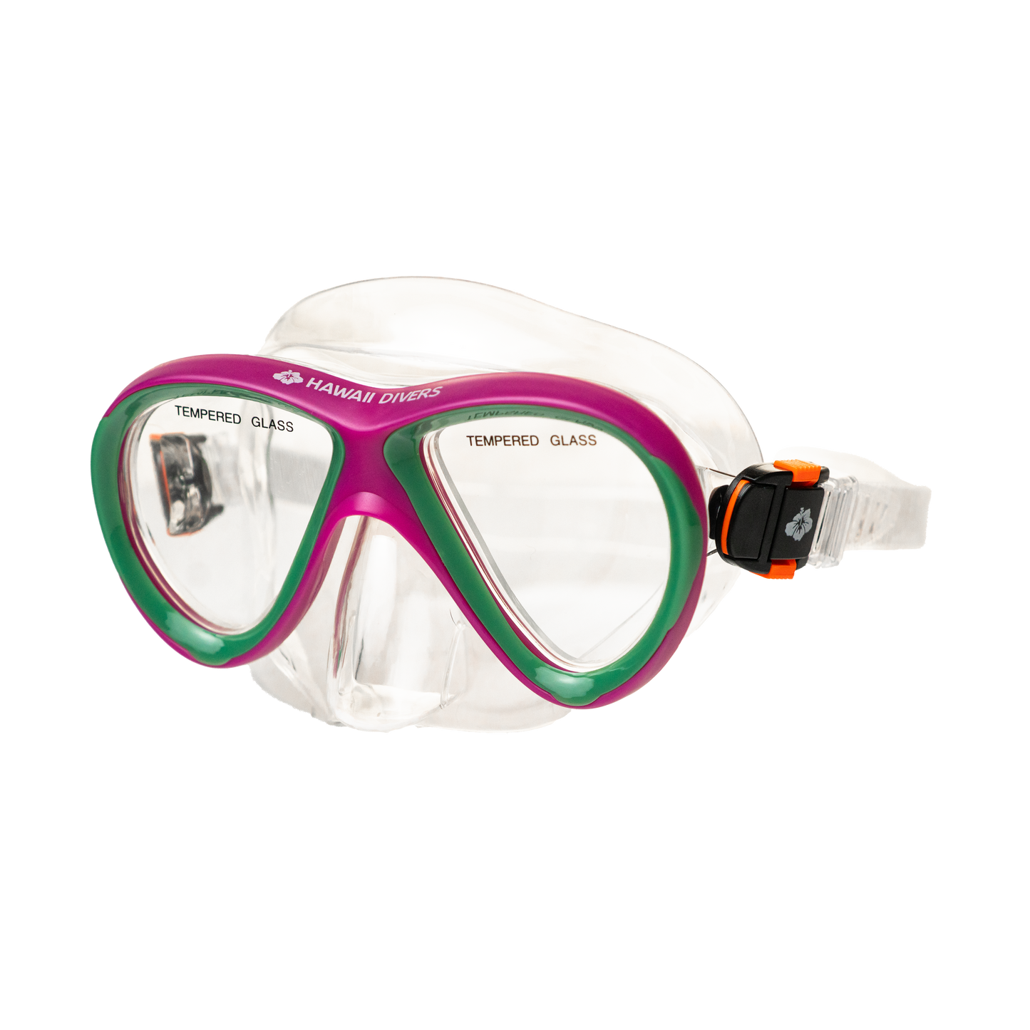 Hawaii Divers Guppy Kids Snorkel Mask – Pink/Green