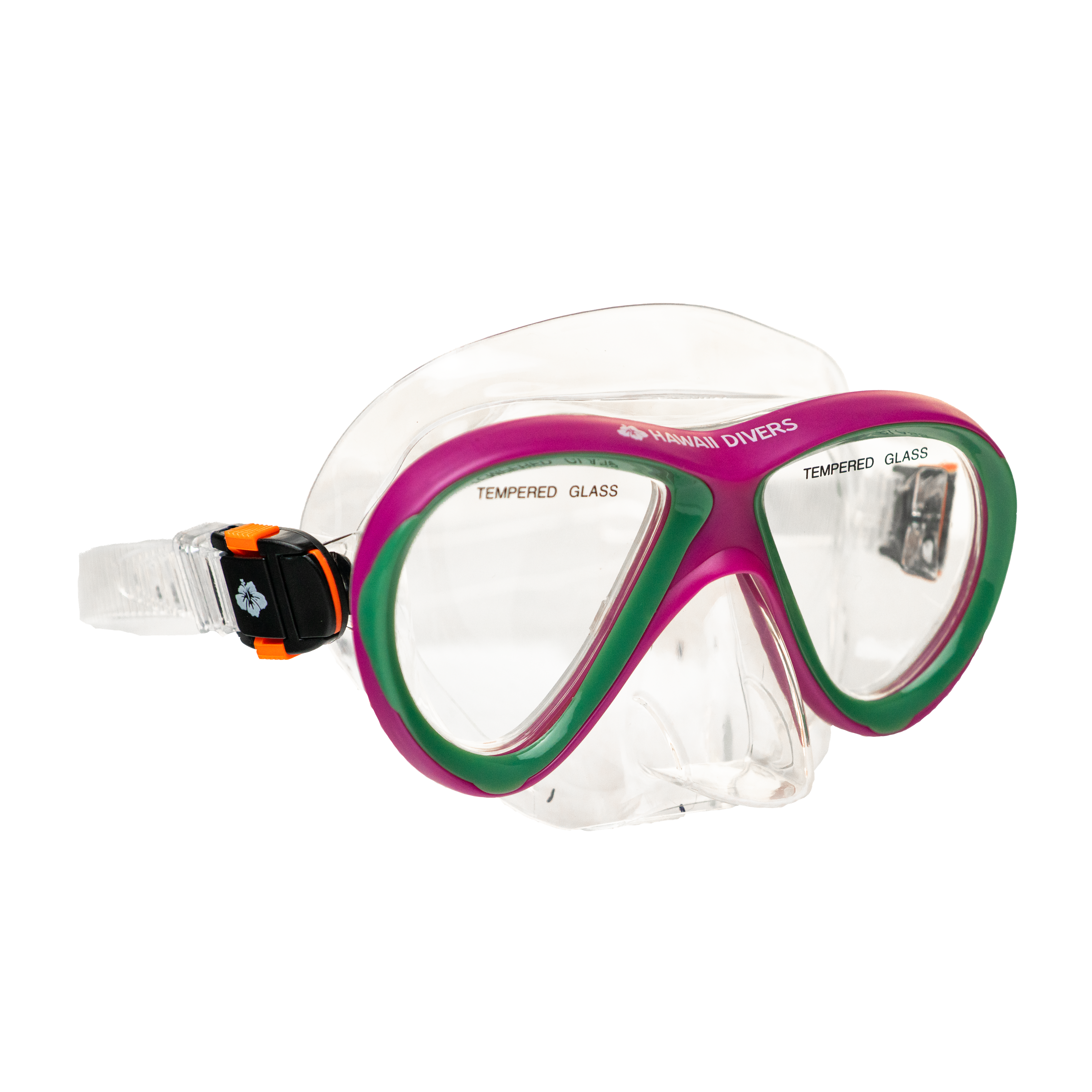 Hawaii Divers Guppy Kids Snorkel Mask – Pink/Green