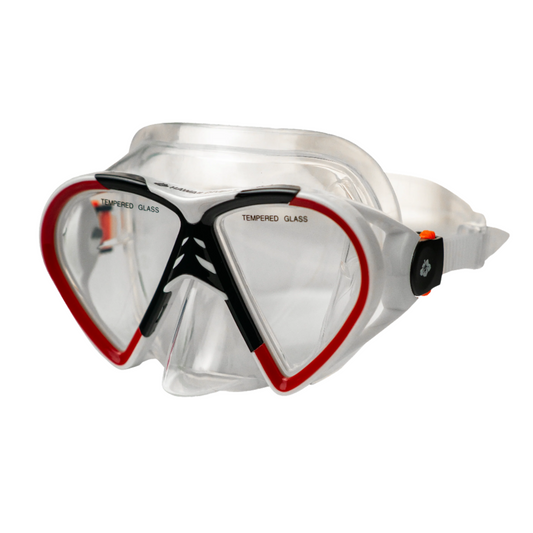 Hawaii Divers Leilani Adult Snorkel Mask - Black/Red