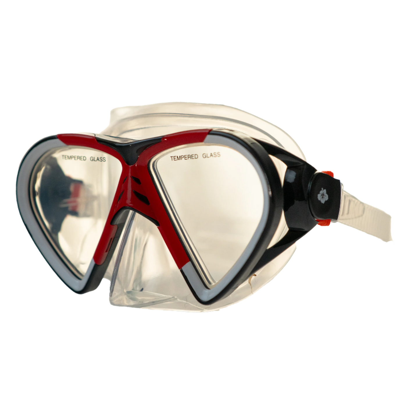 Hawaii Divers Leilani Adult Snorkel Mask - Black/Red