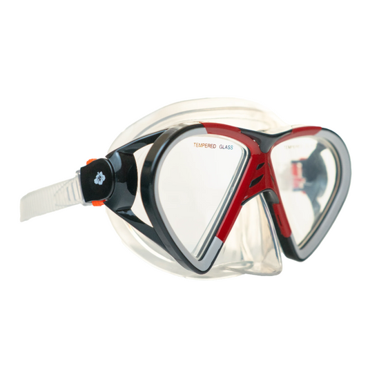 Hawaii Divers Leilani Adult Snorkel Mask - Black/Red