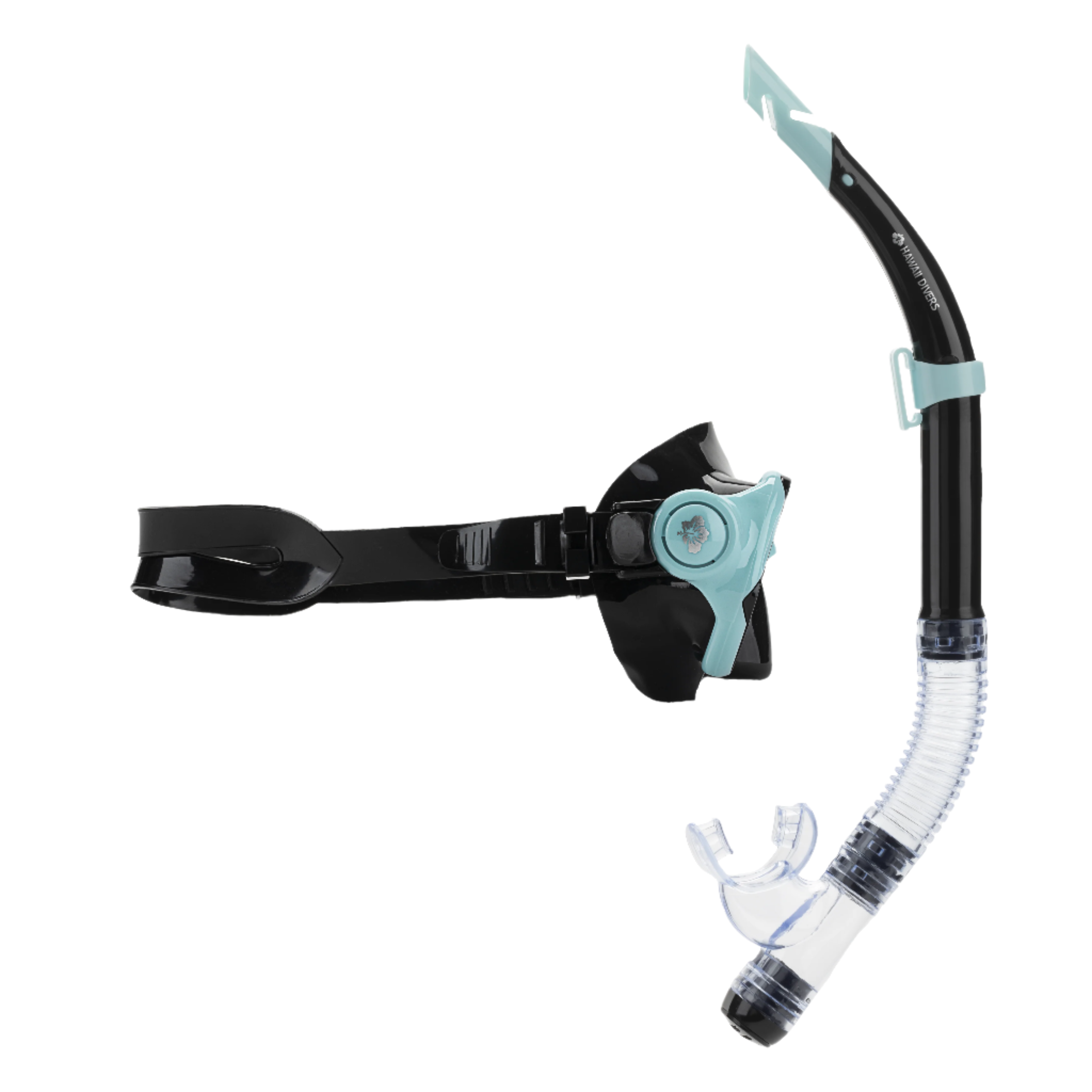 Hawaii Divers Manta Ray Adult Snorkel Combo – Turquoise/Black