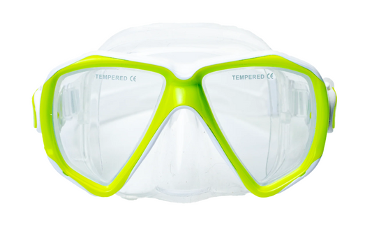 Hawaii Divers Orca Jr Snorkel Mask– Green (Ages 8–14)