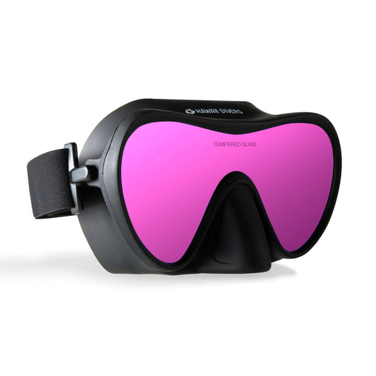 Hawaii Divers Deep Sea Mirrored Adult Mask – Pink/Black