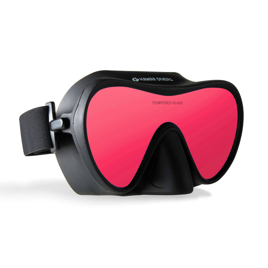 Hawaii Divers Deep Sea Mirrored Adult Mask – Red/Black