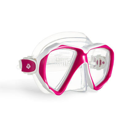 Hawaii Divers Orca Jr Snorkel Set with Fins – White/Pink