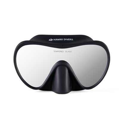 Hawaii Divers Deep Sea Mirrored Adult Snorkel Set – Silver/Black - L/XL