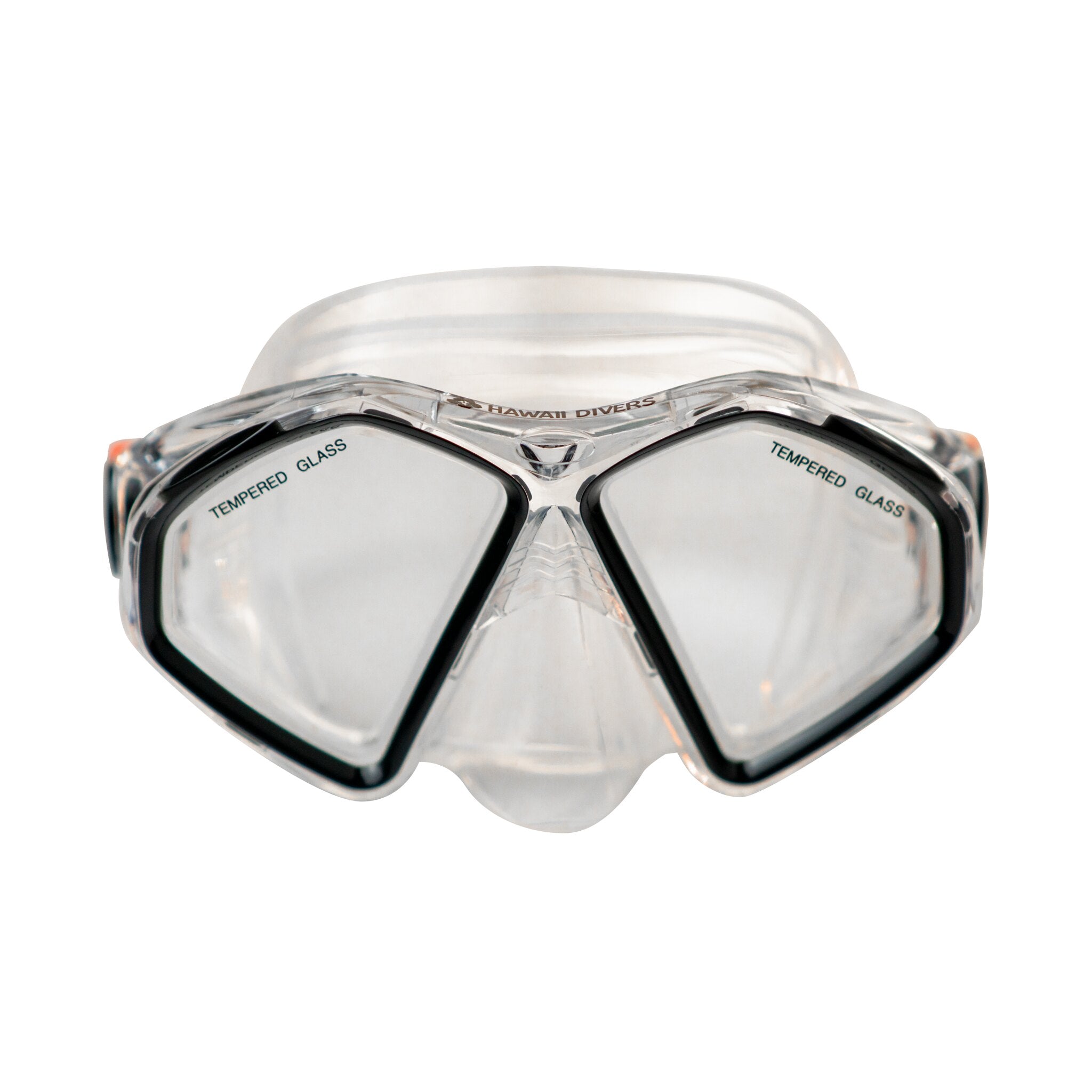 Hawaii Divers Laguna Adult Snorkel Mask - Clear/Black