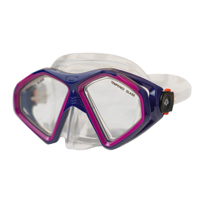 Hawaii Divers Laguna Adult Snorkel Mask - Pink/Purple