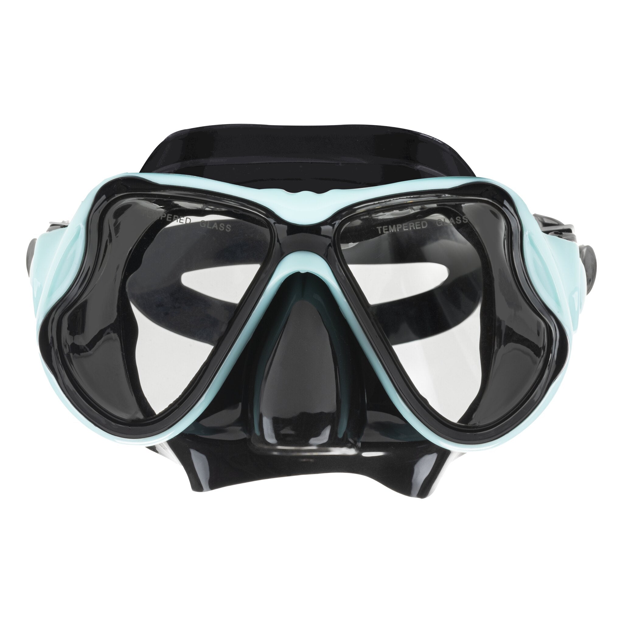 Hawaii Divers Manta Ray Adult Snorkel Set – Turquoise/Black - Size S/M