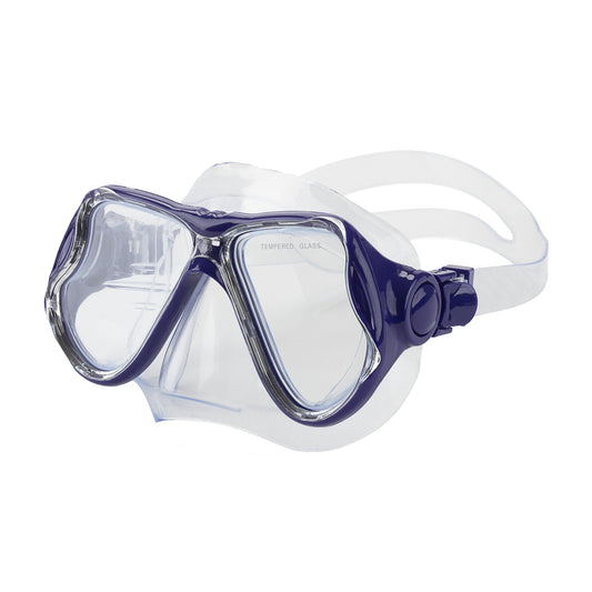 Hawaii Divers Adult Snorkel Set Manta Ray - Purple - Size S/M