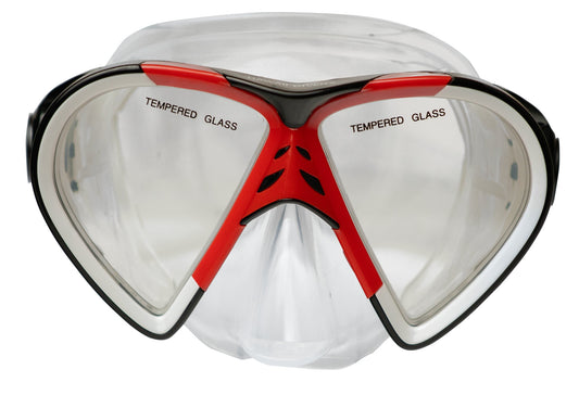 Hawaii Divers Leilani Adult Snorkel Mask - Black/Red