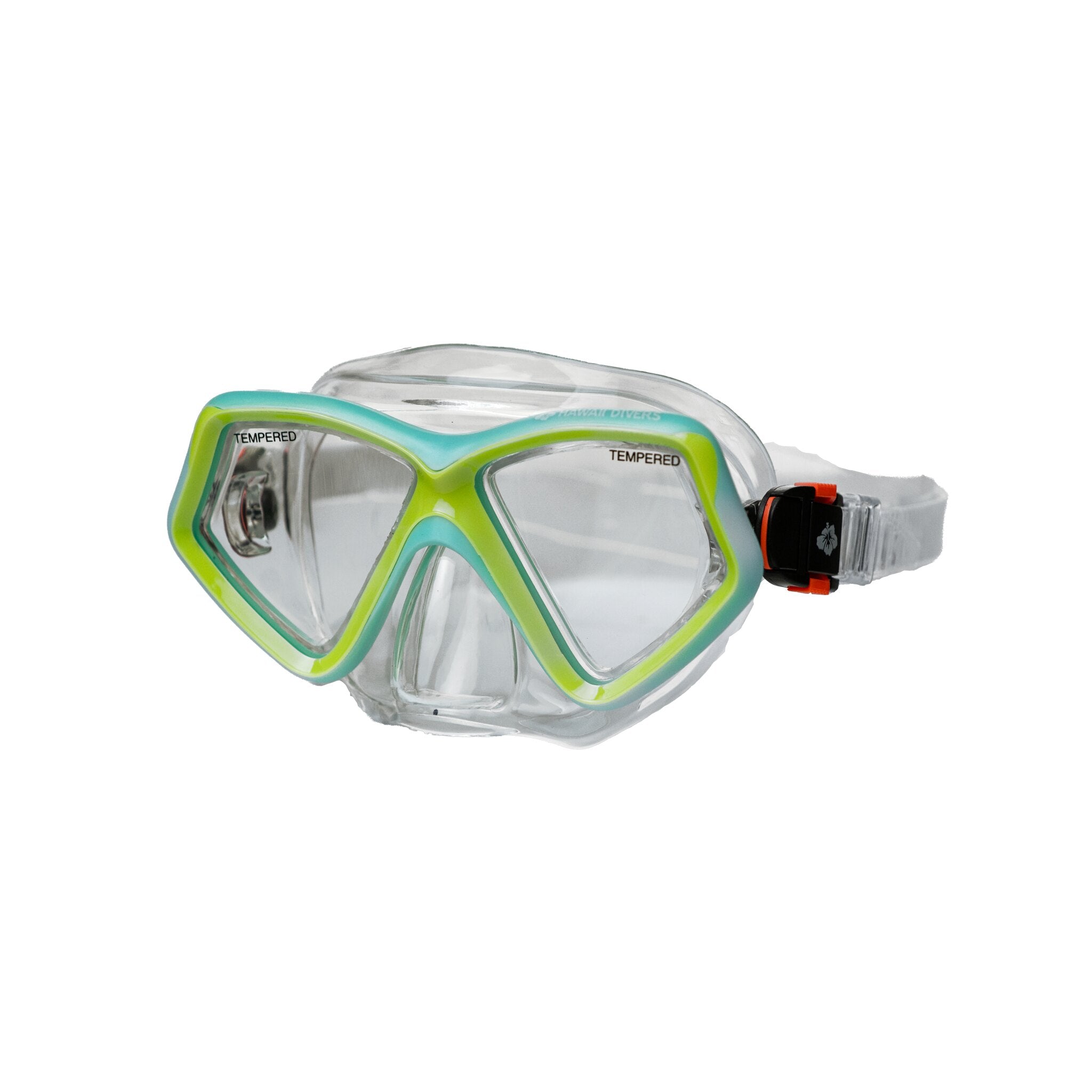 Hawaii Divers Kids Jelly Fish Snorkel Mask - Teal/Yellow (ages 4+)