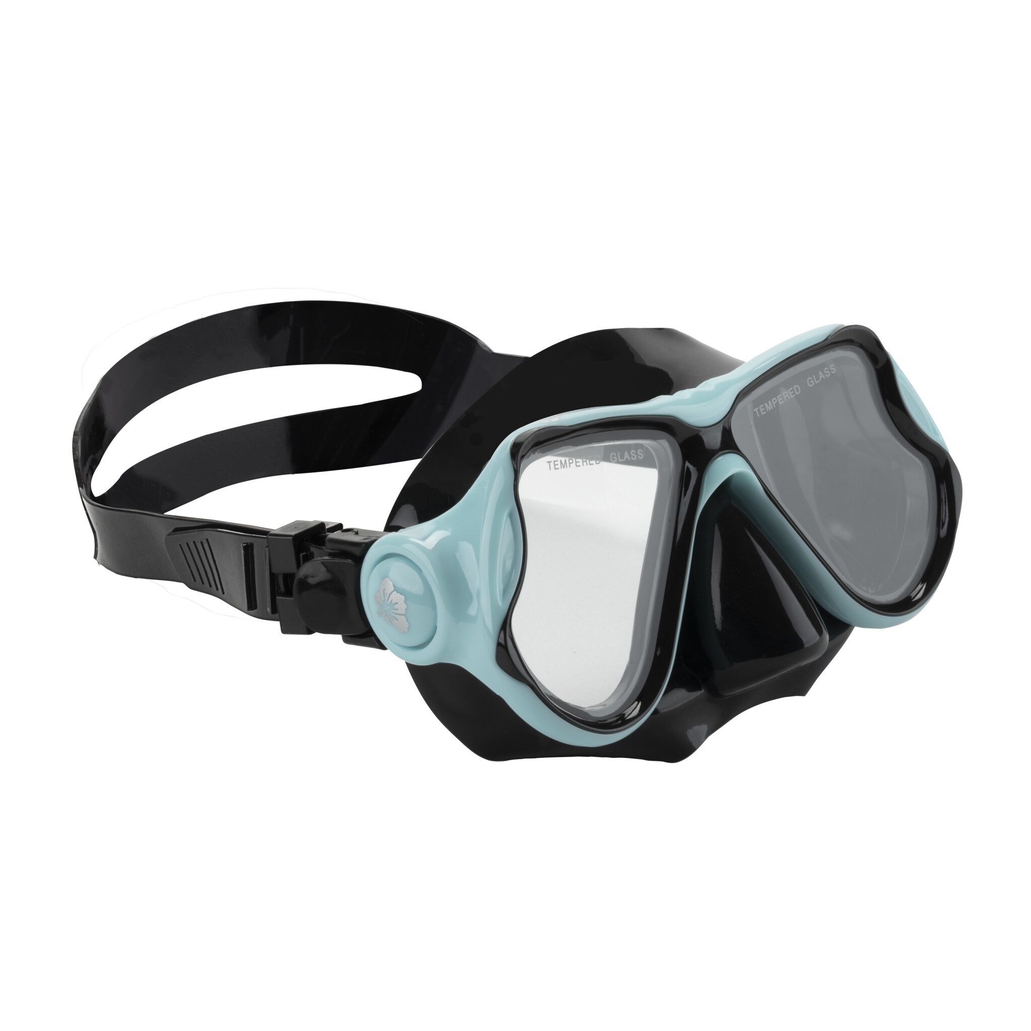 Hawaii Divers Manta Ray Adult Snorkel Set – Turquoise/Black - Size S/M