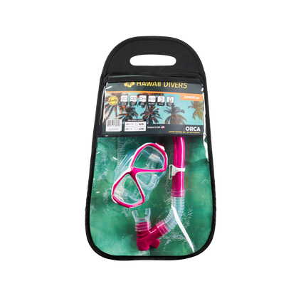 Hawaii Divers Tulum Jr. Snorkel Set – Green (Ages 8+)