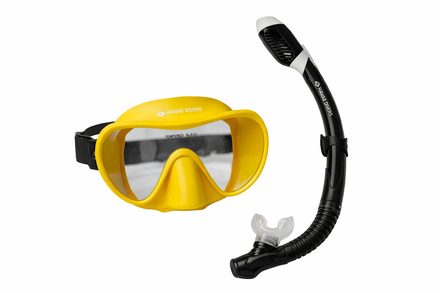Hawaii Divers Deep Sea Adult Snorkel Combo – Yellow/Black