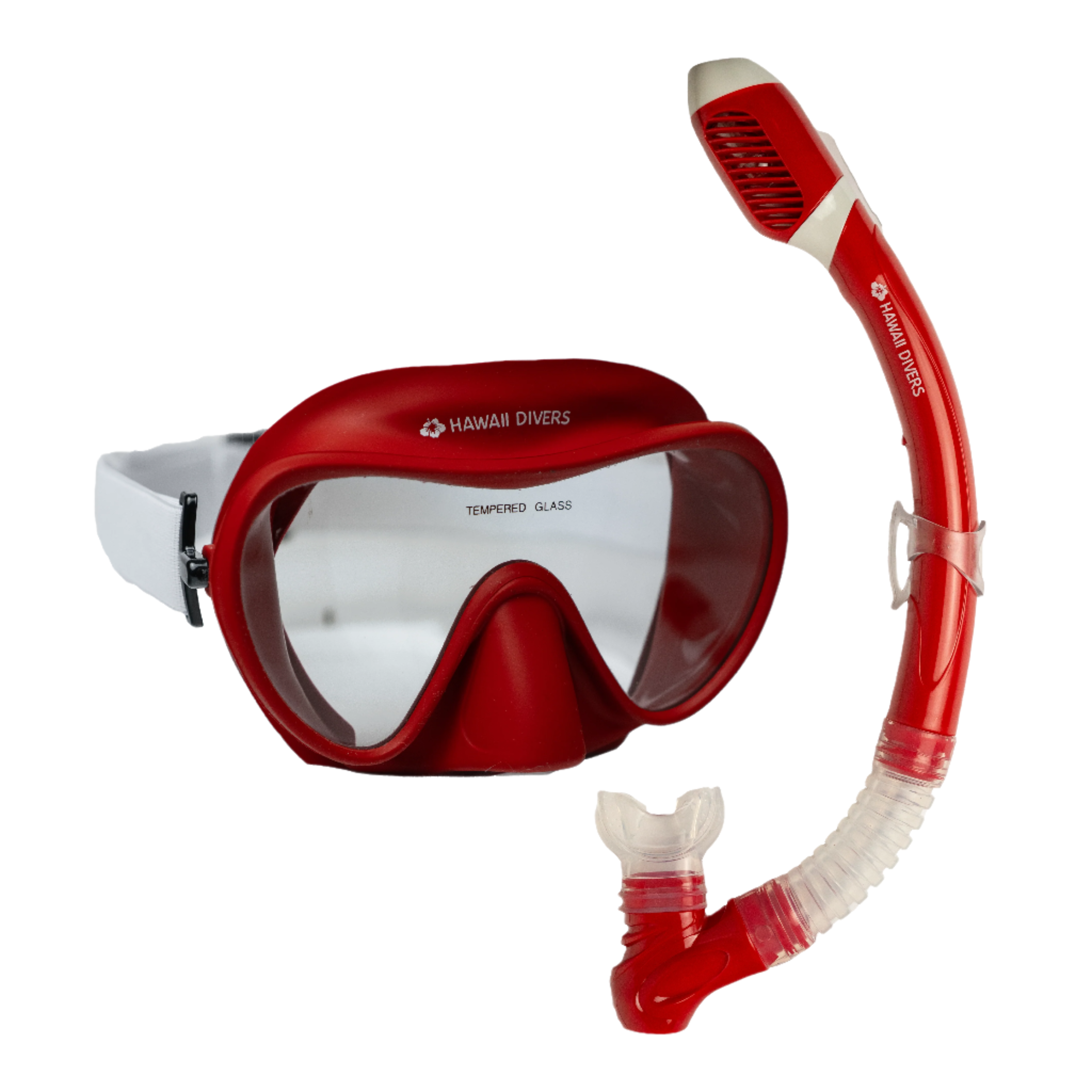 Hawaii Divers Deep Sea Adult Snorkel Combo – Red