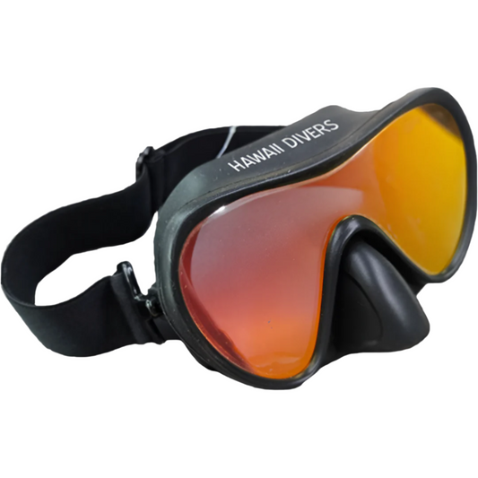 Hawaii Divers Deep Sea Mirrored Adult Mask – Red/Black