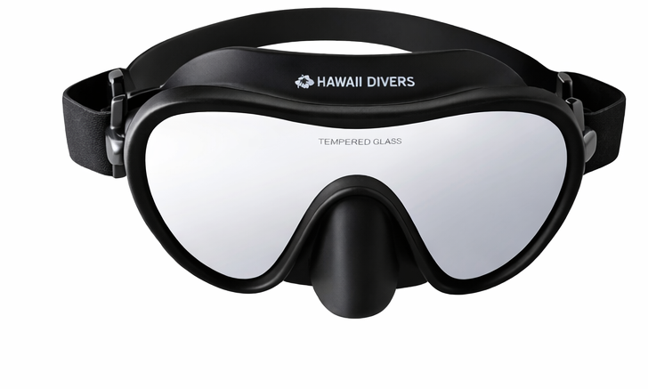 Hawaii Divers Deep Sea Mirrored Adult Mask – Silver/Black