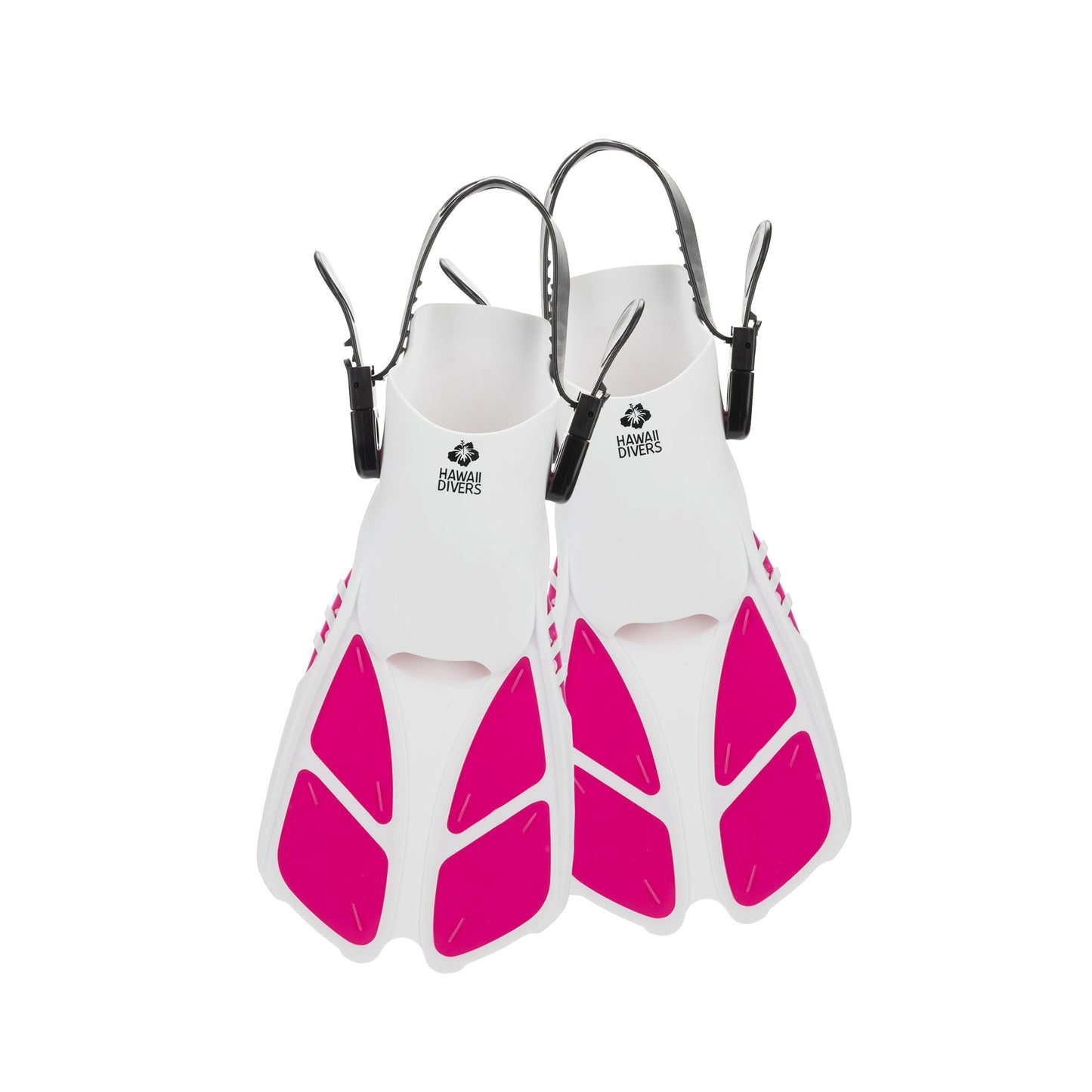 Hawaii Divers Orca Jr Snorkel Set with Fins – White/Pink