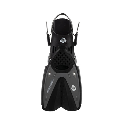 Hawaii Divers Adult Cannon Snorkel Fins – Grey - Size L/XL