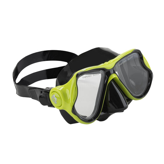 Hawaii Divers Manta Ray Adult Snorkel Mask – Bright Yellow/ Black