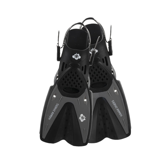 Hawaii Divers Adult Cannon Snorkel Fins – Grey - Size L/XL