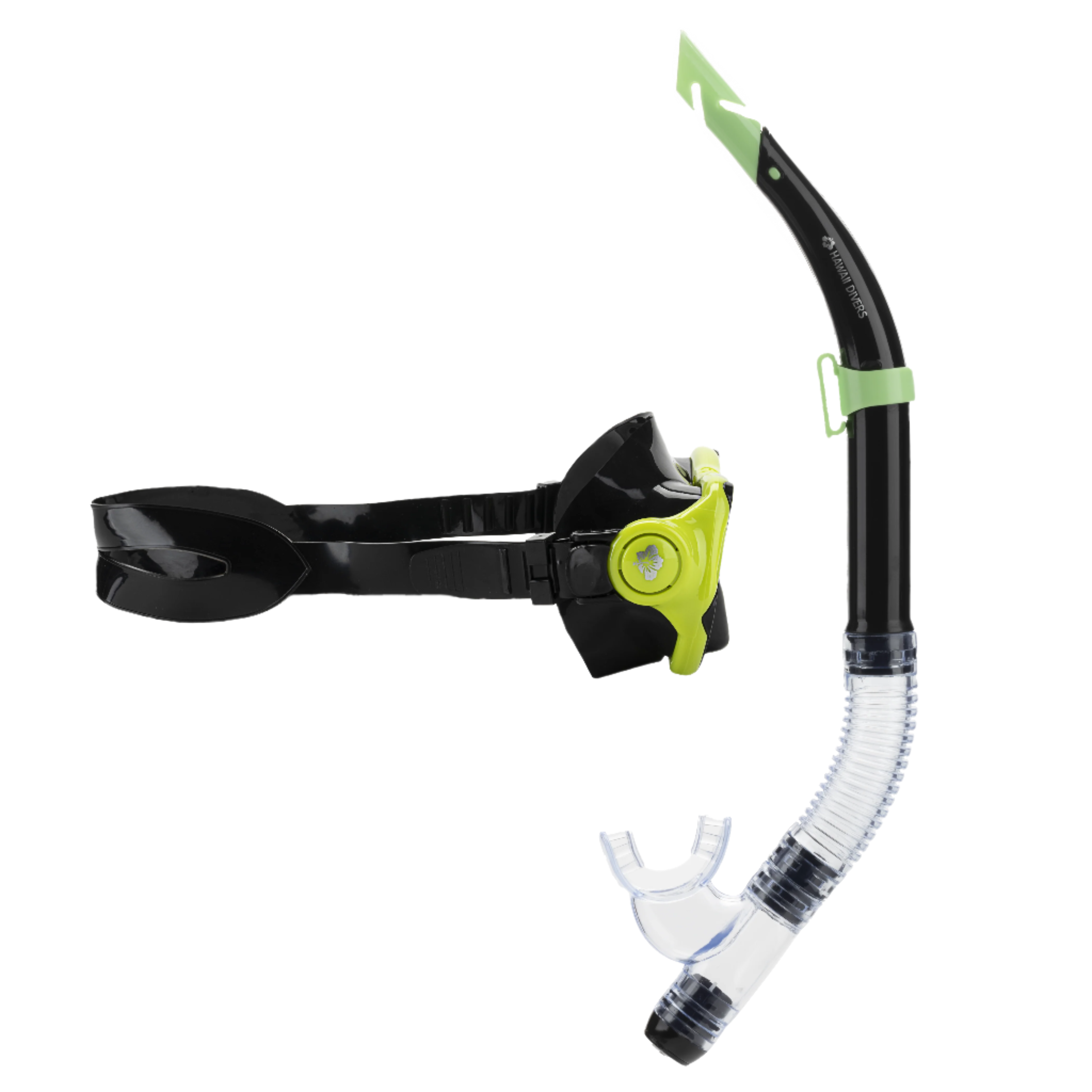 Hawaii Divers Manta Ray Adult Snorkel Combo – Yellow/Black